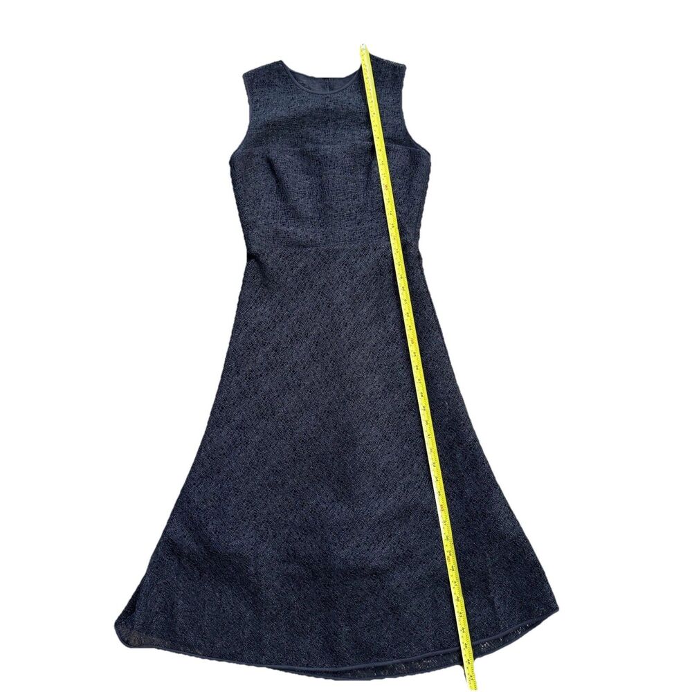 RAOUL Black Tara Bonded Dress Midi Sleeveless Size S Quiet Luxury Minimalist - Picture 13 of 16